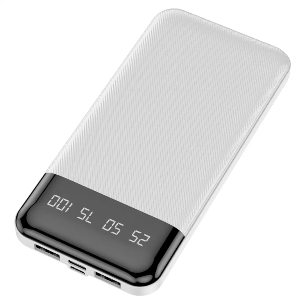 LED Display Promotional Gift Portable Fast Charging Polymer Battery Power Mobile Power Bank