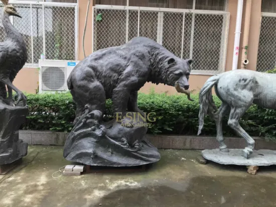 Statue de cheval en laiton Antique, Sculpture en Bronze, Animal grandeur nature, jardin, vente en gros