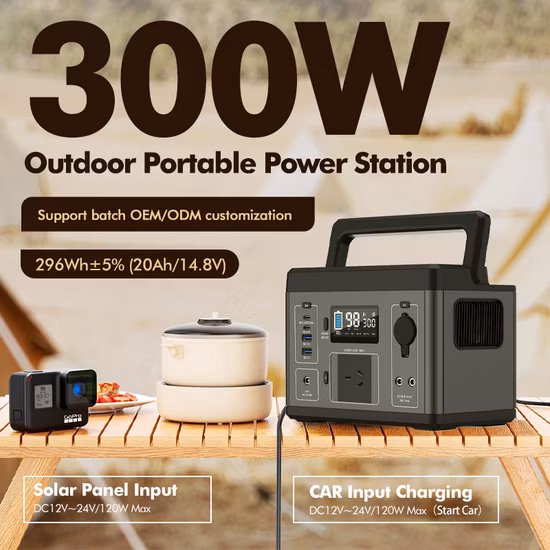 Centrale électrique Portable professionnelle 1200wh, pour voiture, batterie LiFePO4, énergie solaire, pour l'extérieur et la maison